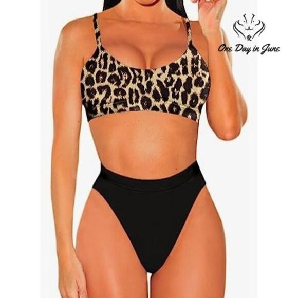 Pink Queen Push Up Spaghetti Strap Bikini Swimsuit Size S - Picture 1 of 5